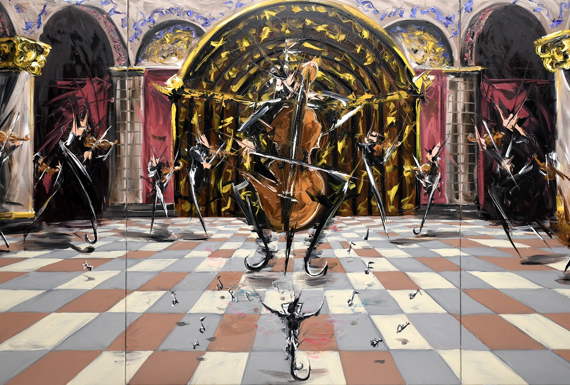 Picture of Oil Canvas Piece 54 by Vasilis Antonakos