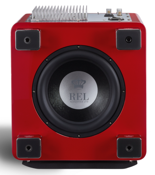 REL Acoustics T9/x SE subwoofer in red down