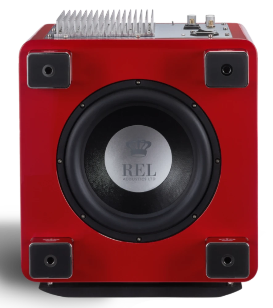 REL Acoustics T9/x SE subwoofer in red down