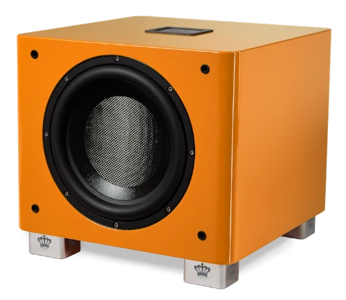 REL Acoustics T9/x SE subwoofer in orange side thumb