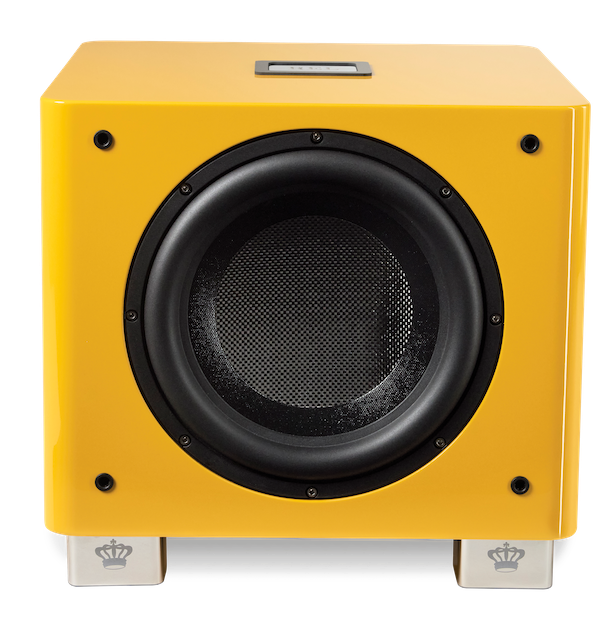 REL Acoustics T9/x SE subwoofer in yellow front