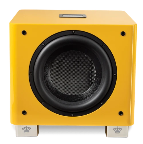 REL Acoustics T9/x SE subwoofer in yellow front thumb