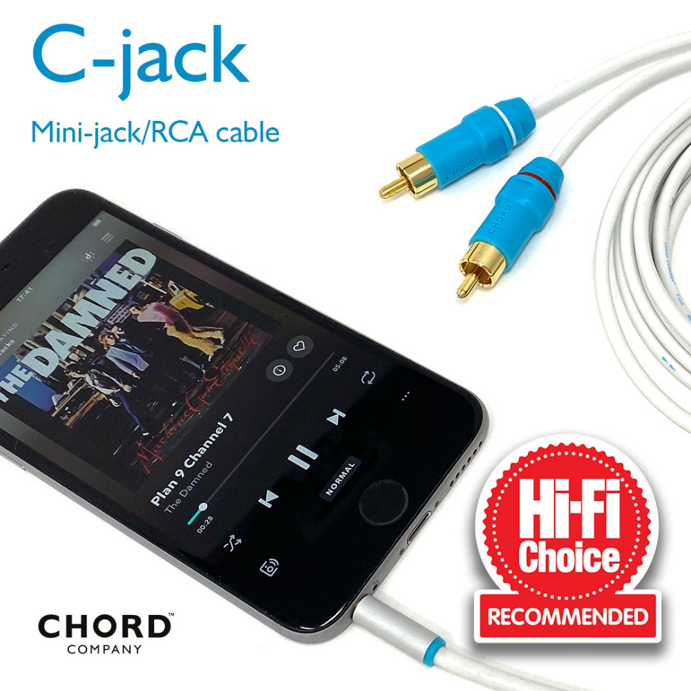 Picture of C-jack mini-jack/RCA analogue interconnect