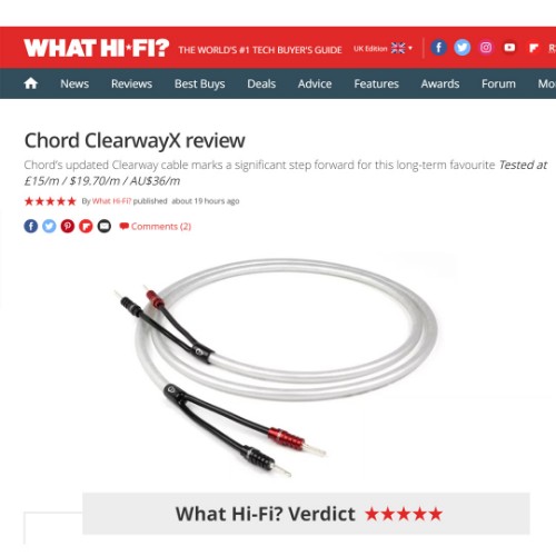 Picture of ClearwayX speaker cable (pair) thumb
